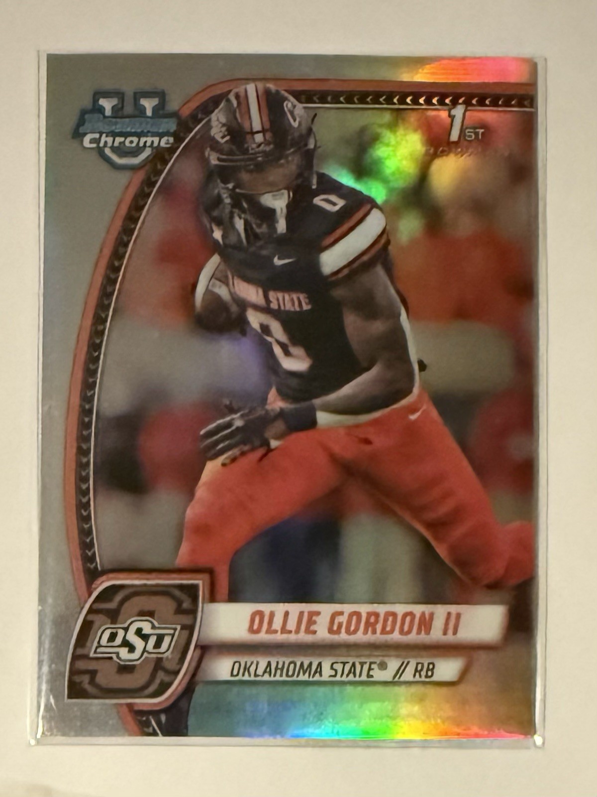 2024 Bowman University Chrome Football 1st Ollie Gordon II #SP-2 Image Variation