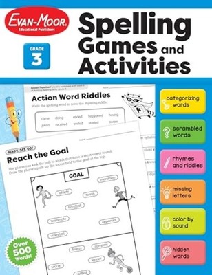 Spelling Games and Activities, Grade 3 Teacher Resource - Trade Paperback NEW Ev