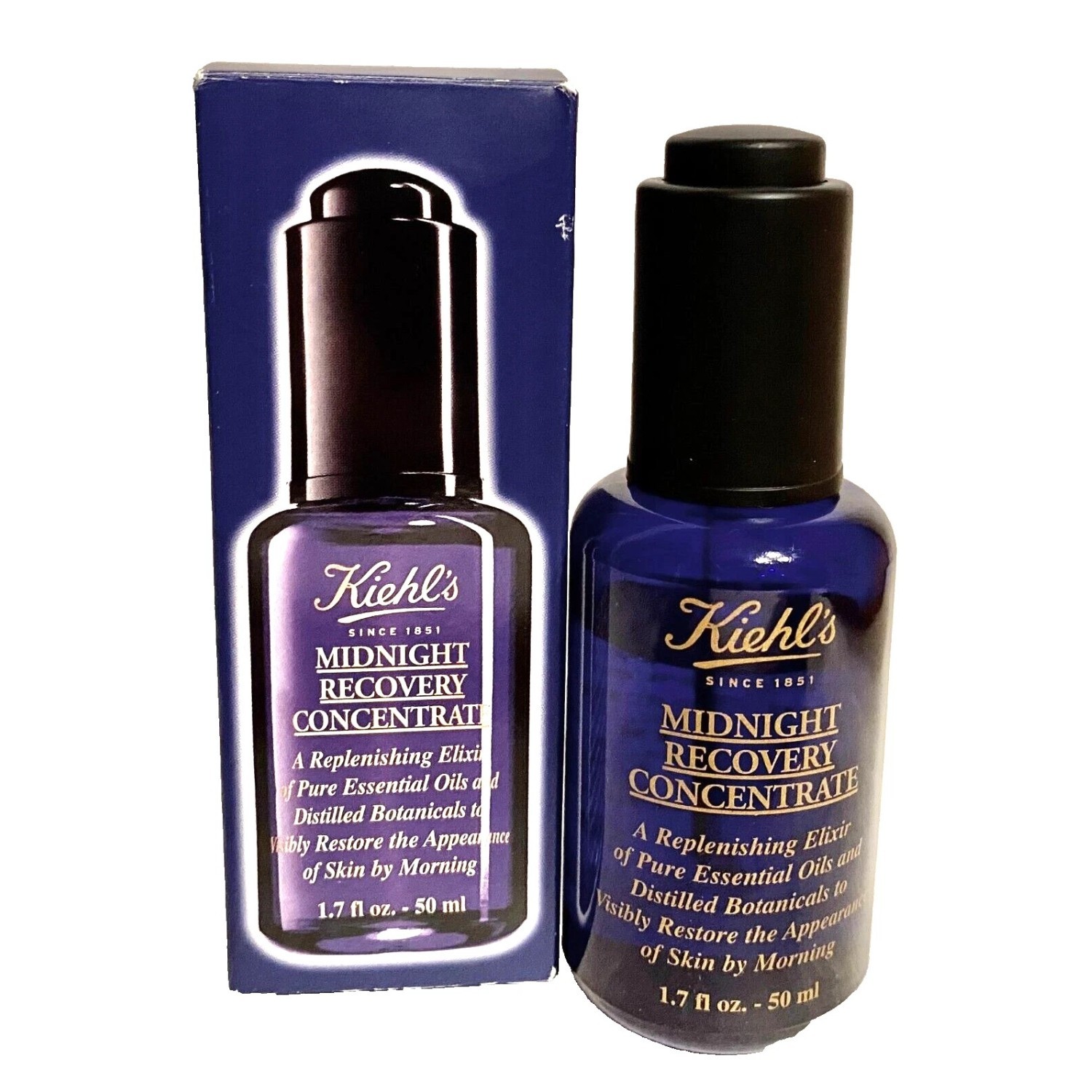Kiehls Midnight Recovery Concentrate 1.7 oz / 50 ml NIB
