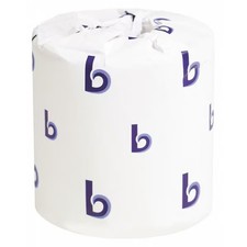 Boardwalk Toilet Paper, 2 Ply, 4 1/2 x 3 in Sheets, 500 Sheets/Roll, White, 96