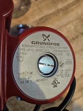Grundfos UP15-29SUC/TLC Stainless Steel Circulator Pump, Timer & Line Cord
