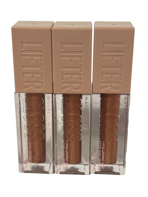 3x Maybelline Lifter Gloss + Hyaluronic Acid 019 Gold