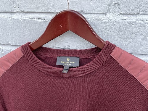 Belstaff Maglione Uomo Kerrigan Girocollo Merino - Large - Foto 2 di 9