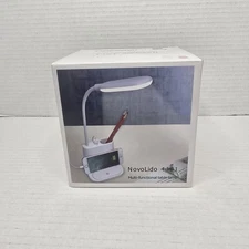 NovoLido 4-in-1 Multi-functional Table Lamp Rechargable White New