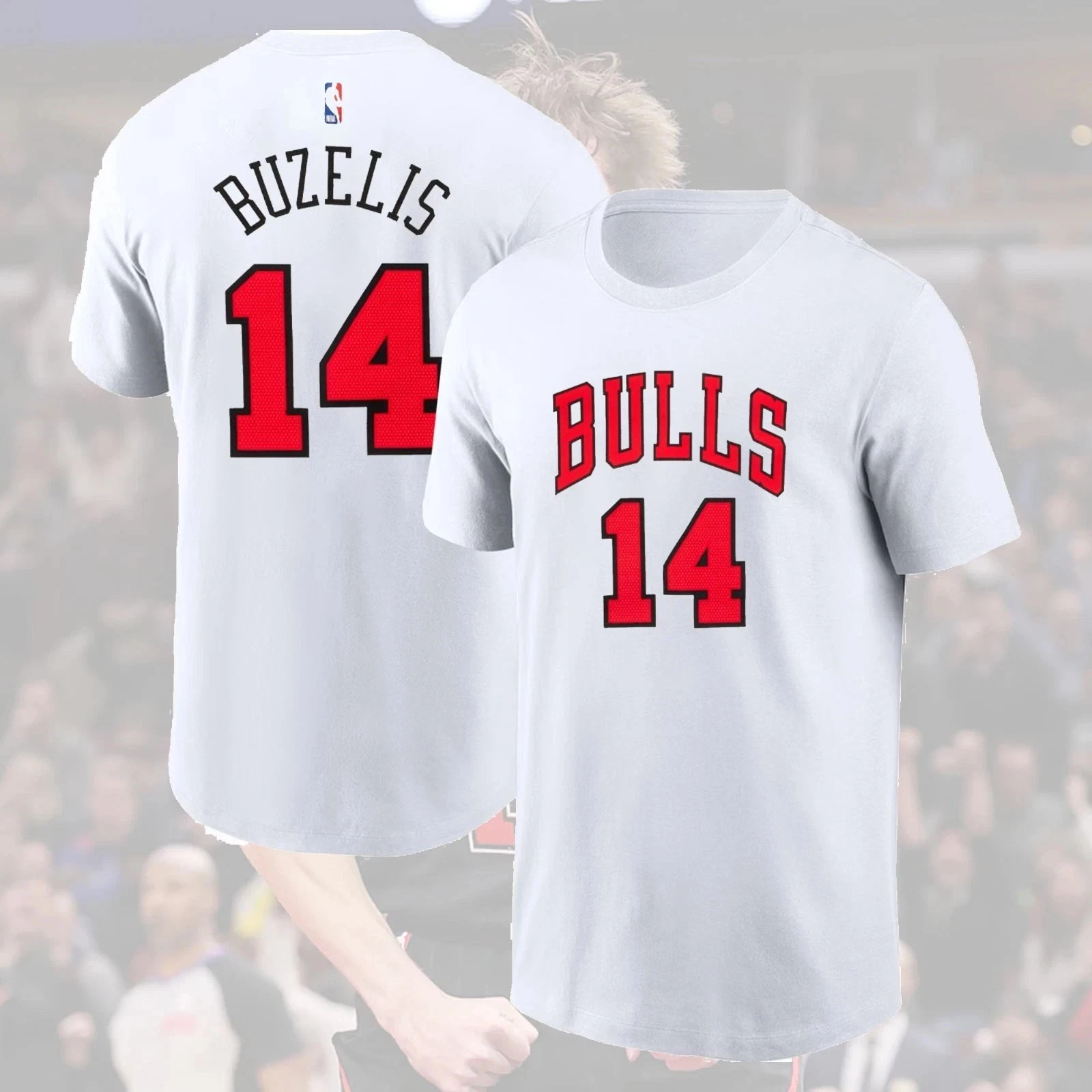 Matas Buzelis #14 Chicago Bulls 2026 Name & Number Fan Gifts