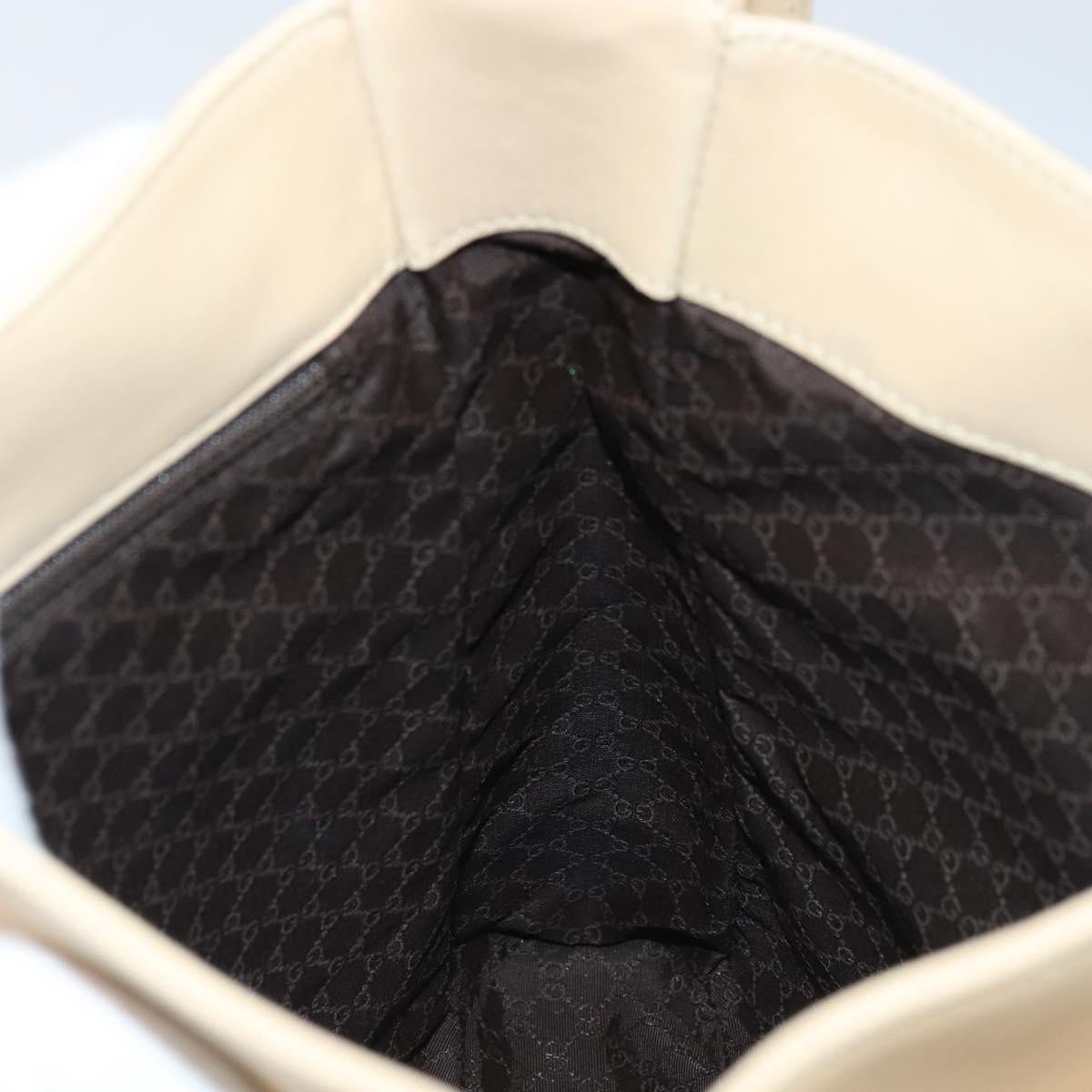 Gucci Vintage Leather Beige Shoulder Bag — image 20