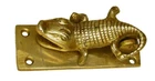 Small Crocodile Antique Vintage Style Handmade Brass Door Knocker Home Decor