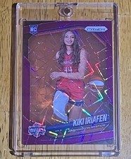 2025 Panini Prizm WNBA Kiki Iriafen Variation Purple Velocity Rookie #29/59 🔥