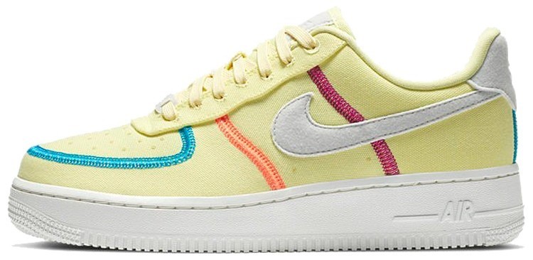 nike air force 1 pastel yellow tick