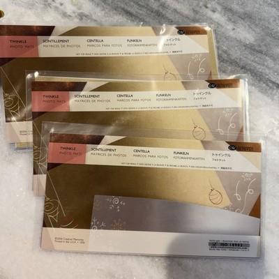 Creative Memories 3 Packs Of Twinkle Photo Mats (9 Total) Shimmer Cardstock