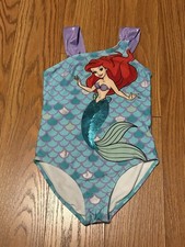 DISNEY Ariel The Little Mermaid Swimsuit Size 6-6X Sequins One Piece