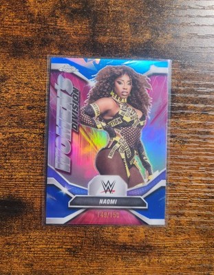 NAOMI BLUE REFRACTOR /150 Women's Division 2026 Topps Chrome WWE 