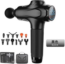 Massage Gun Percussion Massager Deep Tissue Vibrating 8 heads Muscle Relax case
