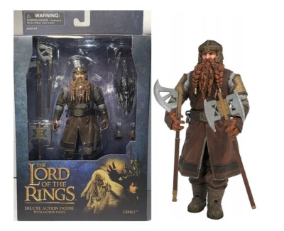 Diamond Select Toys Lord of The Rings Gimli Action Figur NEU / einzigartig Figur