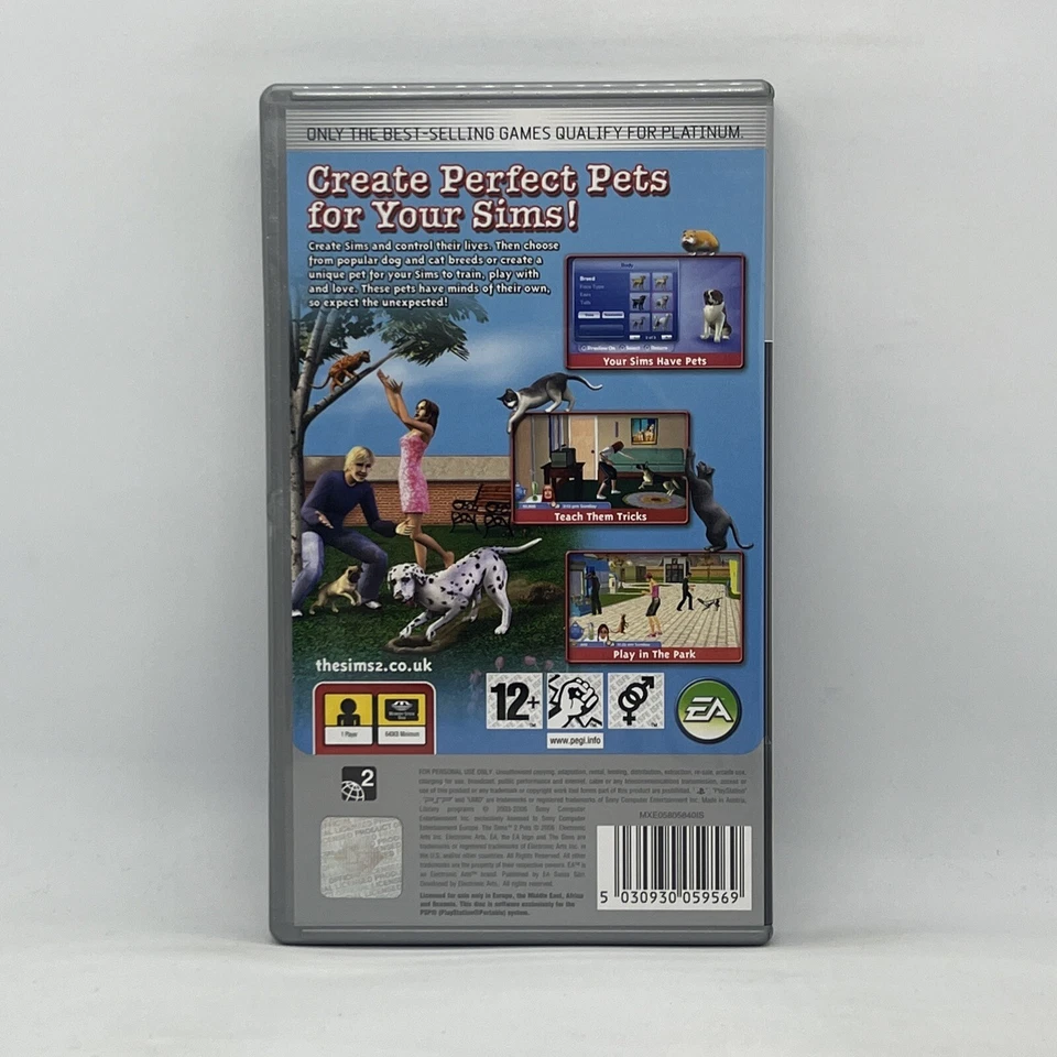 The Sims 2 Pets Two II Simulator Sony PlayStation Portable PSP Game Free Post - Image 2 of 4