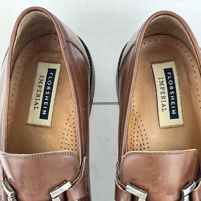 Floresheim Imperial Moc Toe Bit Brown Loafer Men Shoes Size 10 EEE Made In Italy Floresheim Imperial Moc Toe Bit Brown Loafer Men Shoes Size  main image 4