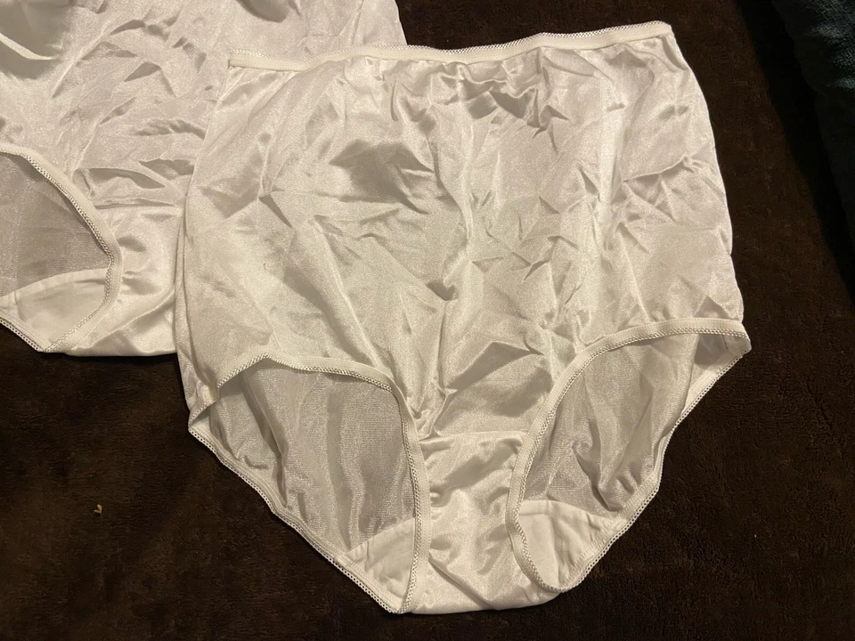 (2) Calzoncillo JCP Underscore Brillante Suave 100% Nylon Blanco Transparente #93677 Talla 7 Foto 2 de 4