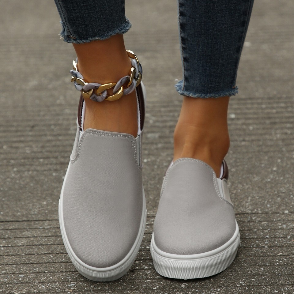 Women's Flats Slip-Ons Canvas Shoes Comfort Shoes Canvas Shoes Platform Sneakers