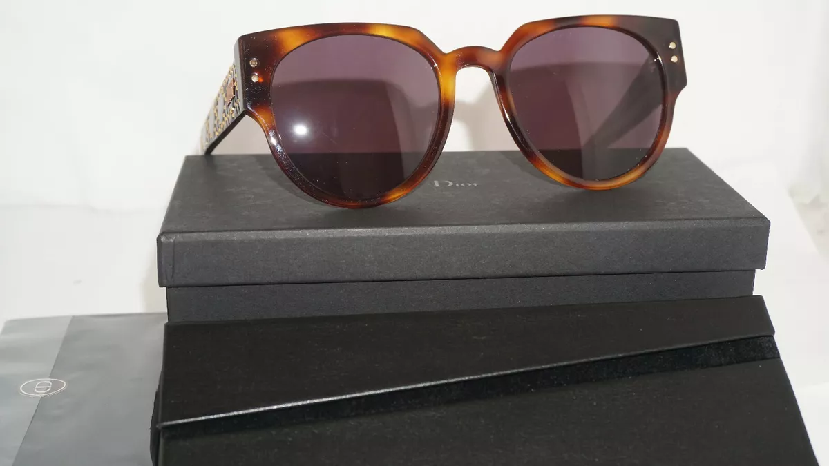 Christian Dior Lady Lady 1 Sunglasses Black Pink Marble Frames RARE | eBay