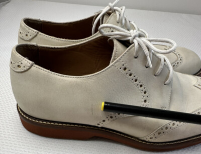 Johnson & Murphy Mens Beige Oxford Bucks Sz. 10 M | eBay display picture 2