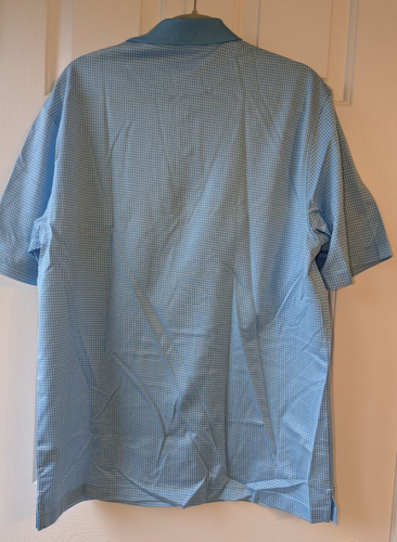 JoS. CAMISA HOMBRE A.BANK LEADBETTER GOLF AZUL LUNARES TELA SECADO RÁPIDO Grande - Imagen 3 de 5