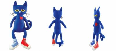 MerryMakers Pete the Cat Plush Doll, Inches, Blue