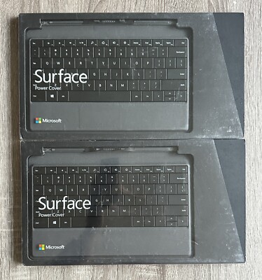 2 X Microsoft Surface 1 & 2 Pro 1 & 2 Power Cover 1602 Keyboard