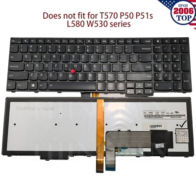 New US Keyboard Backlit for Lenovo ThinkPad E540 T540 T540P T550