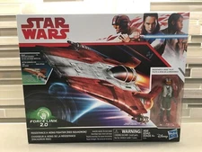Star Wars Exclusive Resistance A-WING FIGHTER Red Squadron with A-Wing Pilot