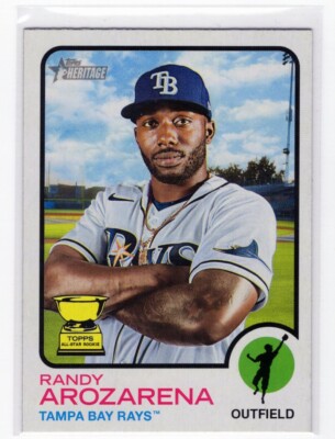 2022 Toops Heritage Randy Arozarena 55 Gold Cup All-Star Rookie Tampa Bay Rays