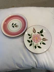 Lot Of 2 Stangl Pottery Wild Rose 6-1/4" Bread Butter Dessert Small Plates