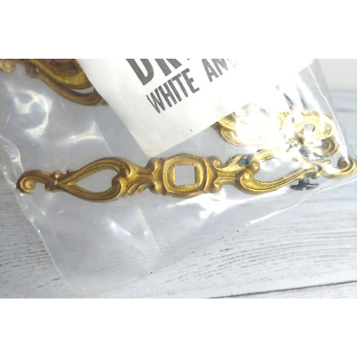 kbc n7681 WVB Drawer White & Gold Vintage Cabinet Hardware