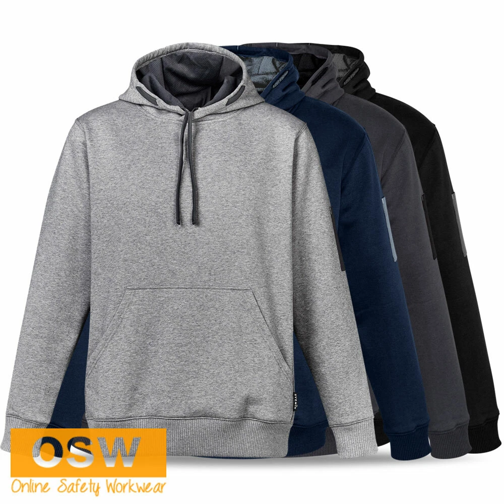 Unisex Tradies Multi-pocket Warm Fleece Lining Builder Outdoor Work Hoodie