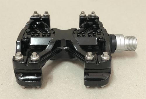 Vintage Old School GT MTB / BMX Bicycle Alloy Pedals 9/16 Flat-Platform BLACK - Picture 4 of 6