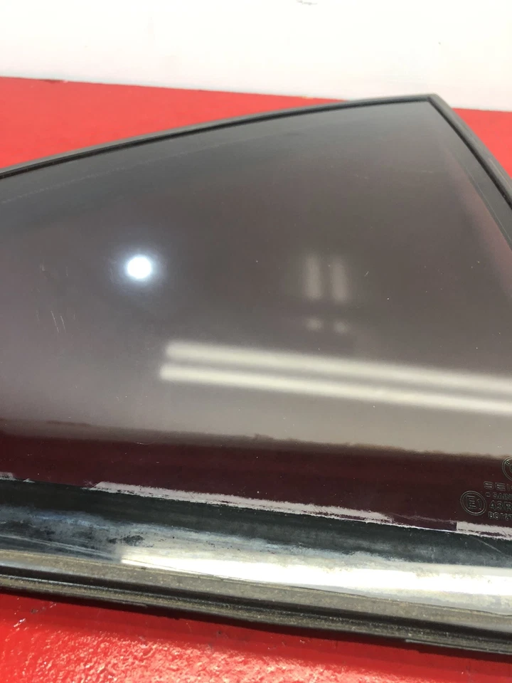 BMW 740i 740iL 1998-2001 puerta trasera derecha ventilación ventana cuarto de vidrio OEM E2 Foto 3 de 4