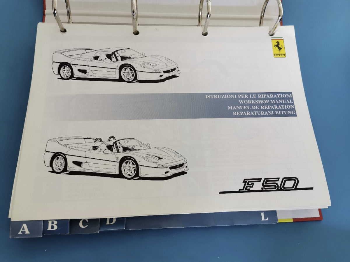 Ferrari F50 Workshop Manual INCLUDING WIRING DIAGRAMS | eBay
