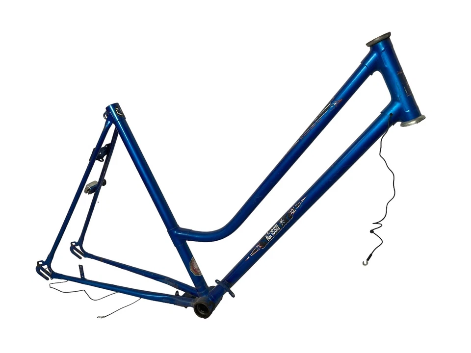 Klasse Fahrradrahmen Stahl RH 53cm 28" Blau Hebie-Trumpf Oldtimer W.Germany - Bild 4 von 4