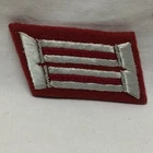 Military Patch Badge WW2 German collar tab Insignia Felt Silver Bullion