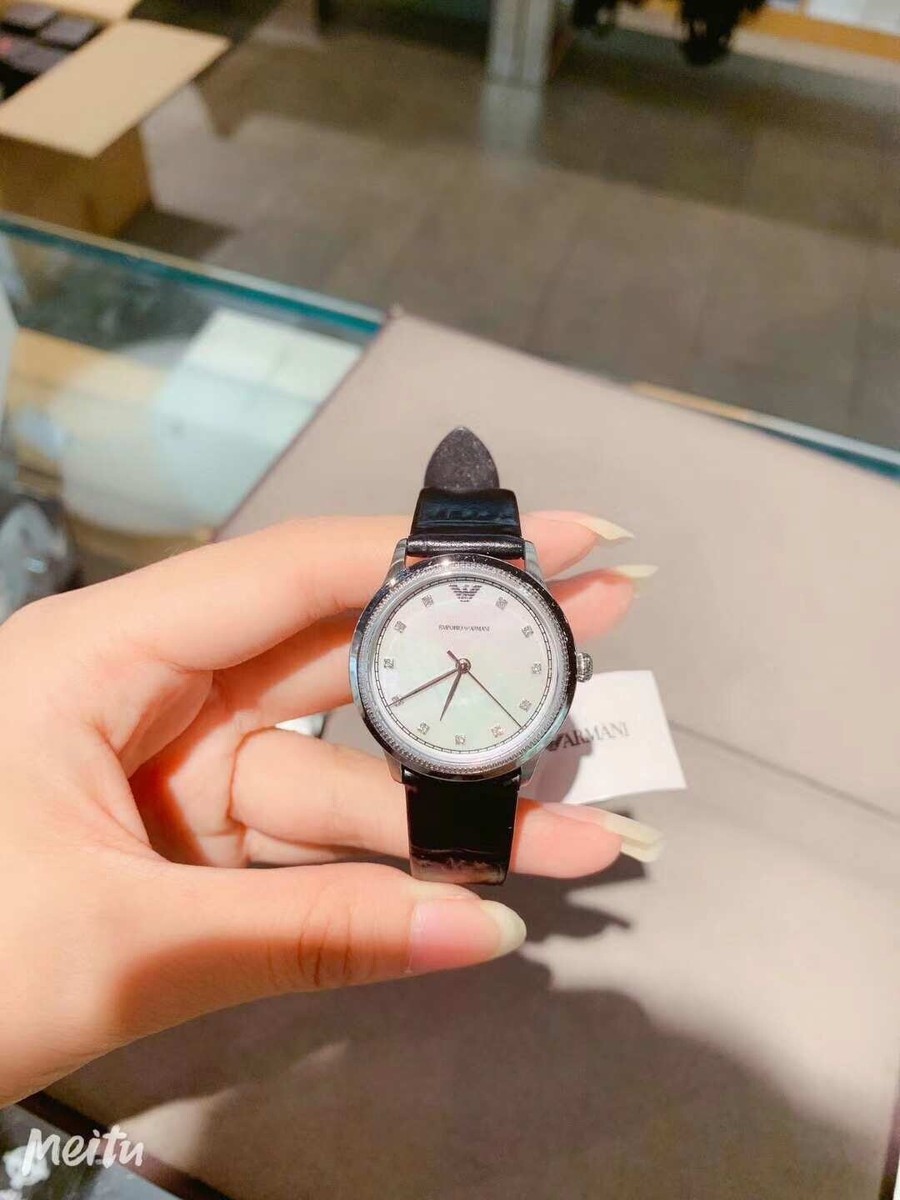 ギフトセット！ Emporio Armani Dress Watch Gift Set AR9111 New Emporio Armani Men's and Women's Black Gift Set Watch