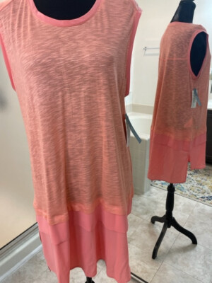 Nwt Melissa McCarthy Sleeveless Peach Dress - Size XL