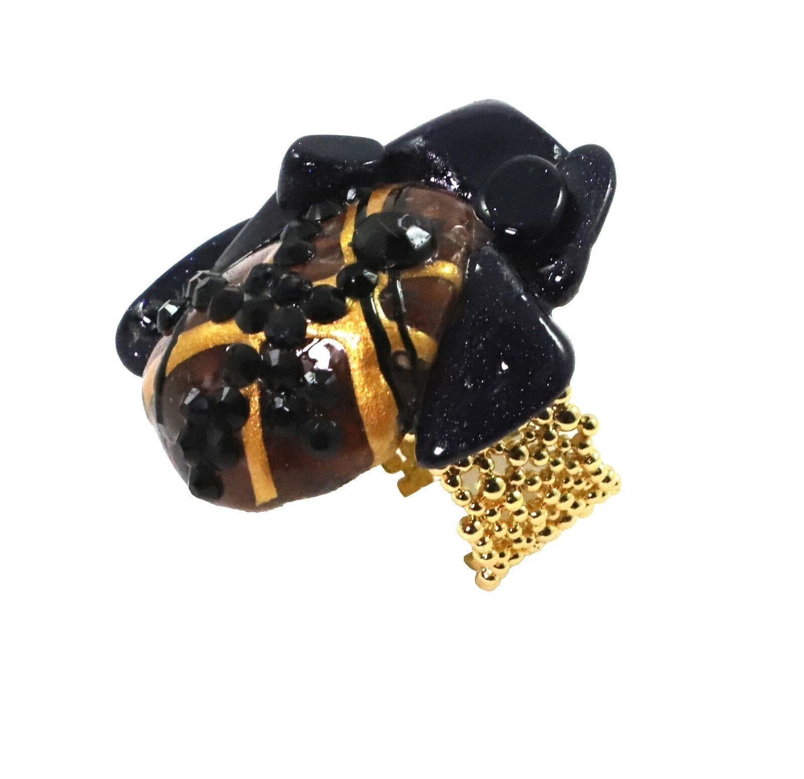 Joyería de Moda de latón chapado Marrón Goldstone