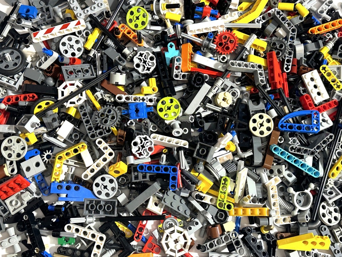 210+ Small Lego Technic Pieces Lot: connectors pins axles liftarm