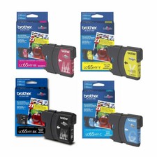 GENUINE Brother LC65 Ink Cartridge 4 Pack for MFC-5890CN MFC-6490CW