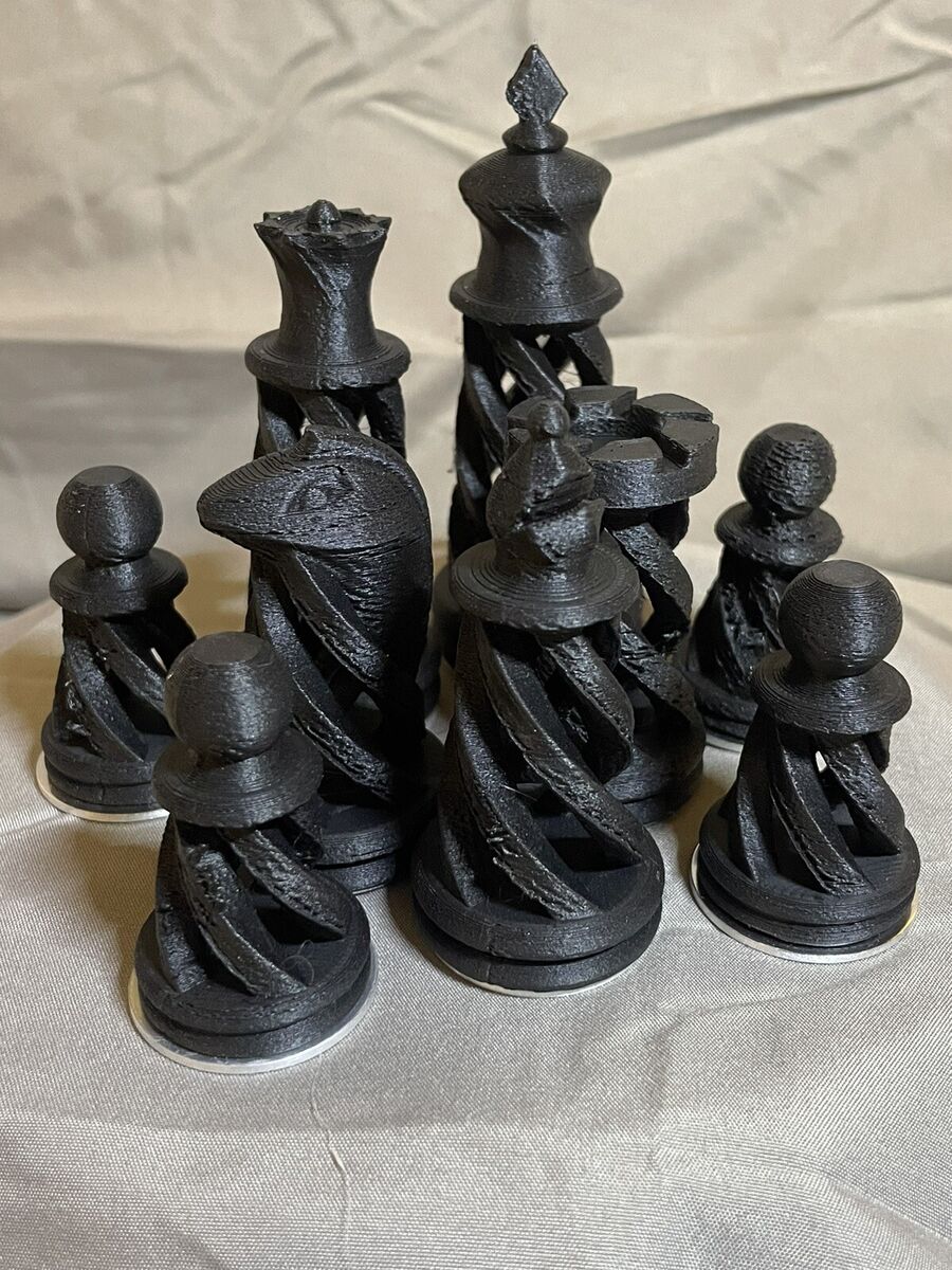 Download wallpapers chessboard, 3d metal chess, chess pieces, black and  white