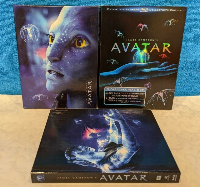 Avatar (Blu-ray Disc, 2010, 3-Disc Set, Extended Collectors Edition