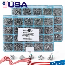 AZDENT 50 Set Dental Orthodontic MIM Monoblock Brackets Brace MBT/Roth .022 Hook
