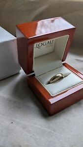 NEW Welsh Clogau 9ct Yellow & Rose Gold Cariad Ring £150 off SIZE L