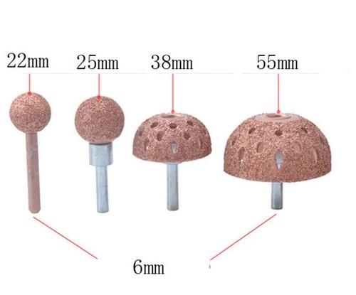 1PC Tungsten Steel Pneumatic Grinding Head Solid Tire Repair Tool Polished Ball - Foto 1 di 9