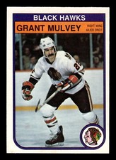 Grant Mulvey 1982-83 O-Pee-Chee #69 Chicago Blackhawks Ex-Mt