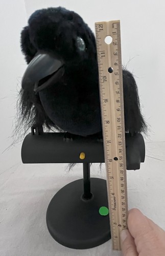 VTG Halloween 1993 Gemmy "The Black Raven" - Eyes Light & It Talks TESTED WORKS - Bild 3 von 9